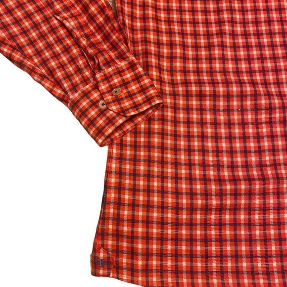 Southern Tide Red, White, Gray Plaid Long Sleeve Button Down Shirt Sz M - Picture 6 of 13